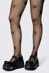 Dangerfield - Spiders Fishnet Tights - black