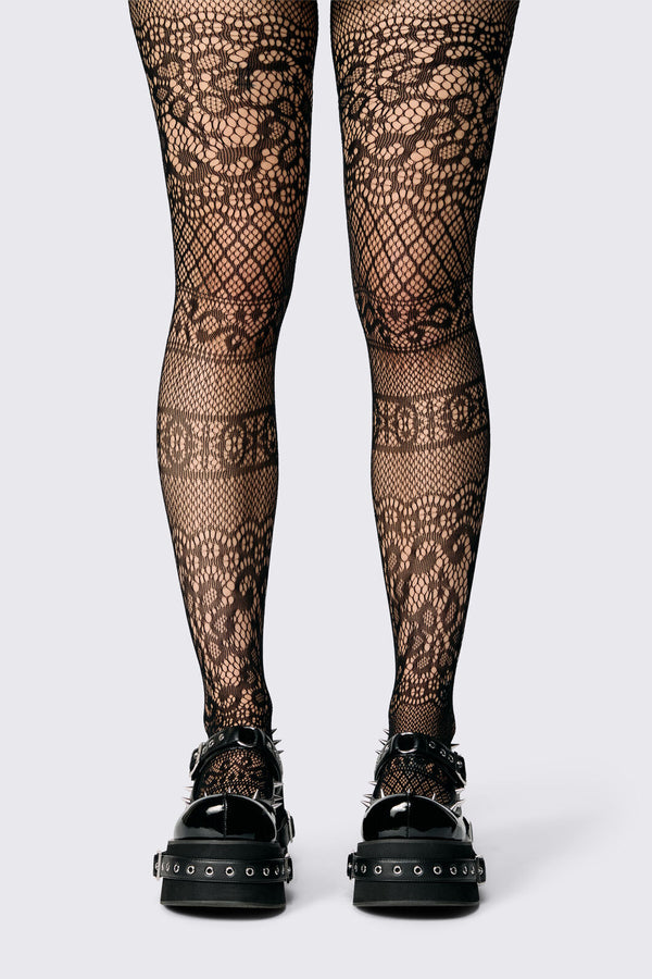Dangerfield - Fancy Fishnet Tights - black