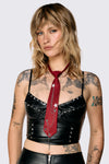 Dangerfield - Star Charm Adjustable Tie - red