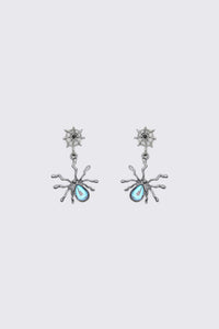 Dangerfield - Spider & Web Earrings - gunmetal