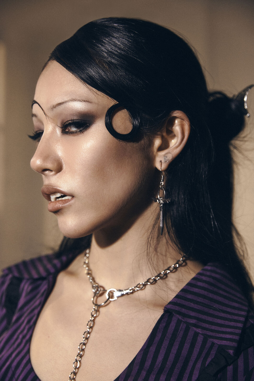Dangerfield - Bat Dagger Earrings - silver