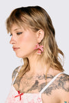 Dangerfield - Cake Bow Earrings - red
