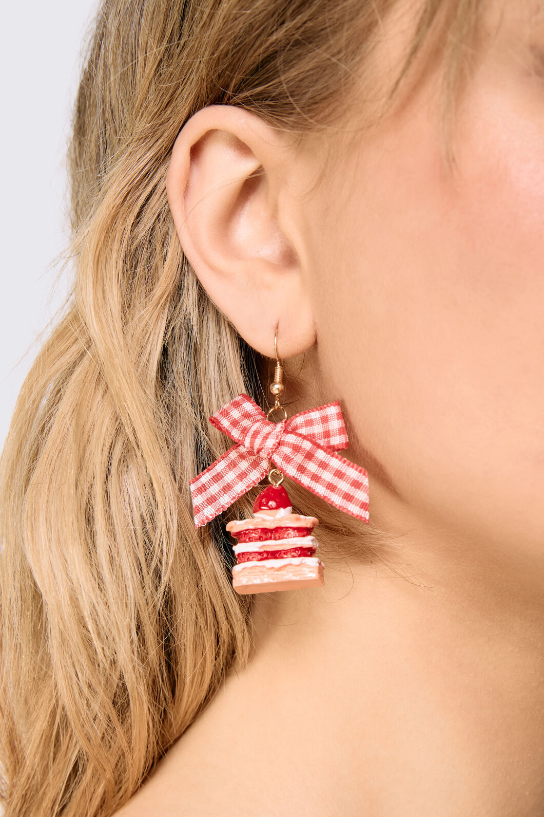 Dangerfield - Cake Bow Earrings - red