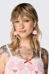 Dangerfield - Cake Earrings - pink