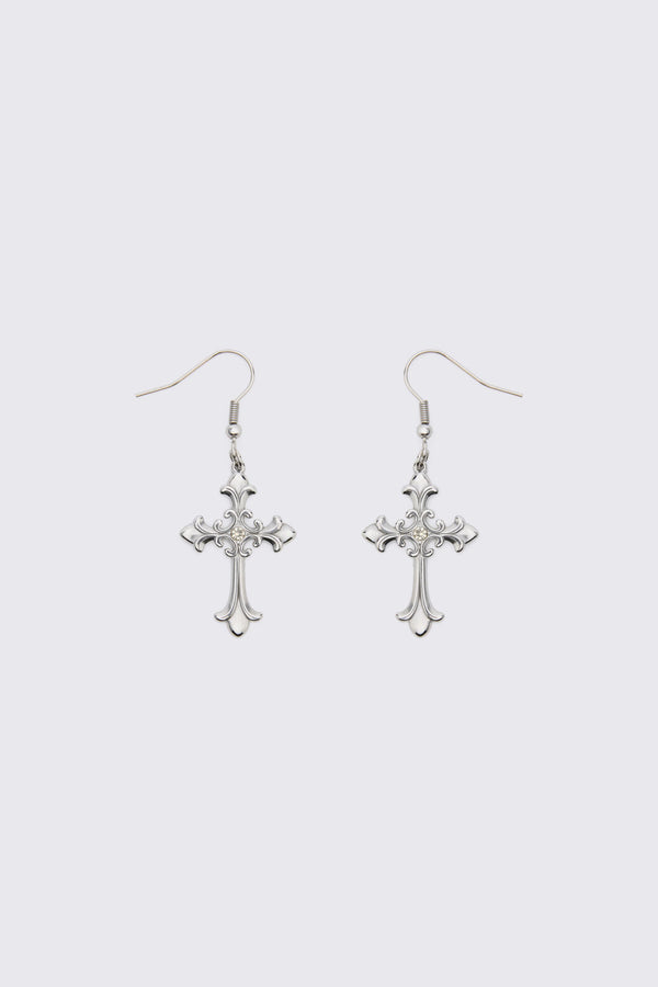 Dangerfield - Crucifix Earrings - silver