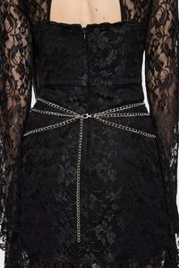Dangerfield - Crucifix Chain Belt - silver