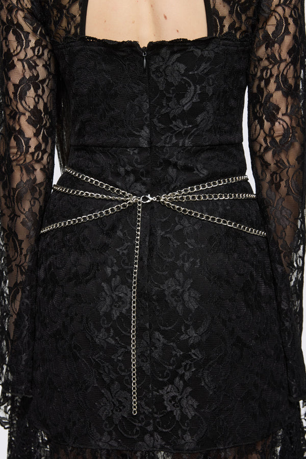 Dangerfield - Crucifix Chain Belt - silver