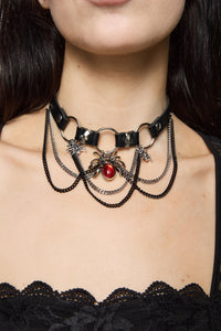 Dangerfield - Spider Chain Choker - black