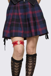Dangerfield - Lacey Leg Garter - red