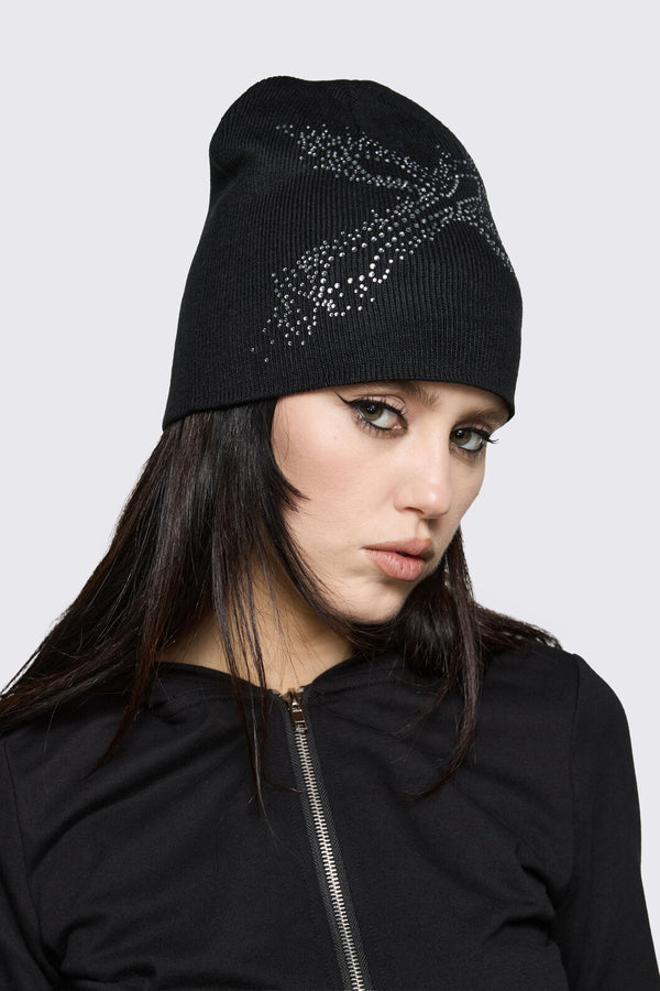 Dangerfield - Cross Sparkle Beanie - black