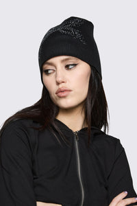 Dangerfield - Cross Sparkle Beanie - black