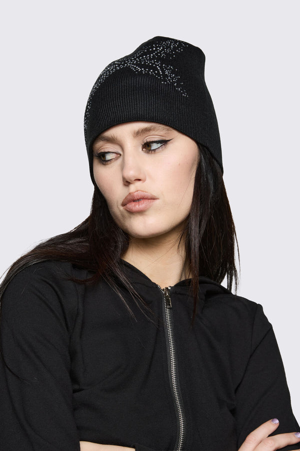 Dangerfield - Cross Sparkle Beanie - black