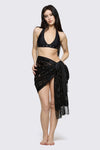 Dangerfield - Black Velvet Burnout Scarf - black