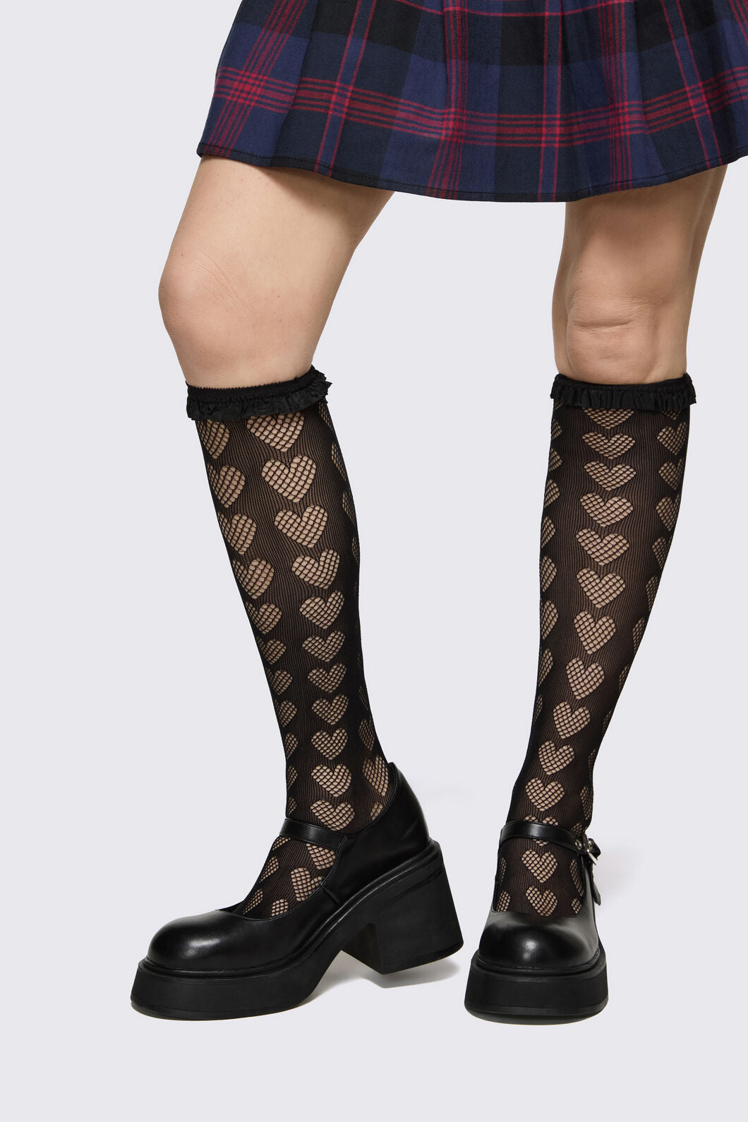 Dangerfield - Black Heart Lace Socks - black