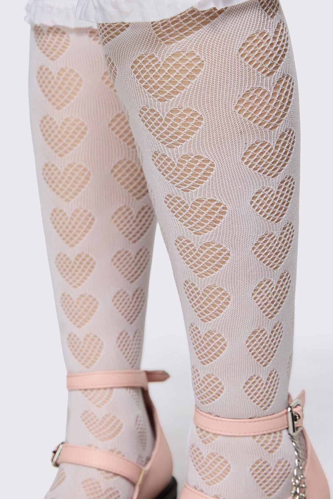 Dangerfield - White Heart Lace Socks - white