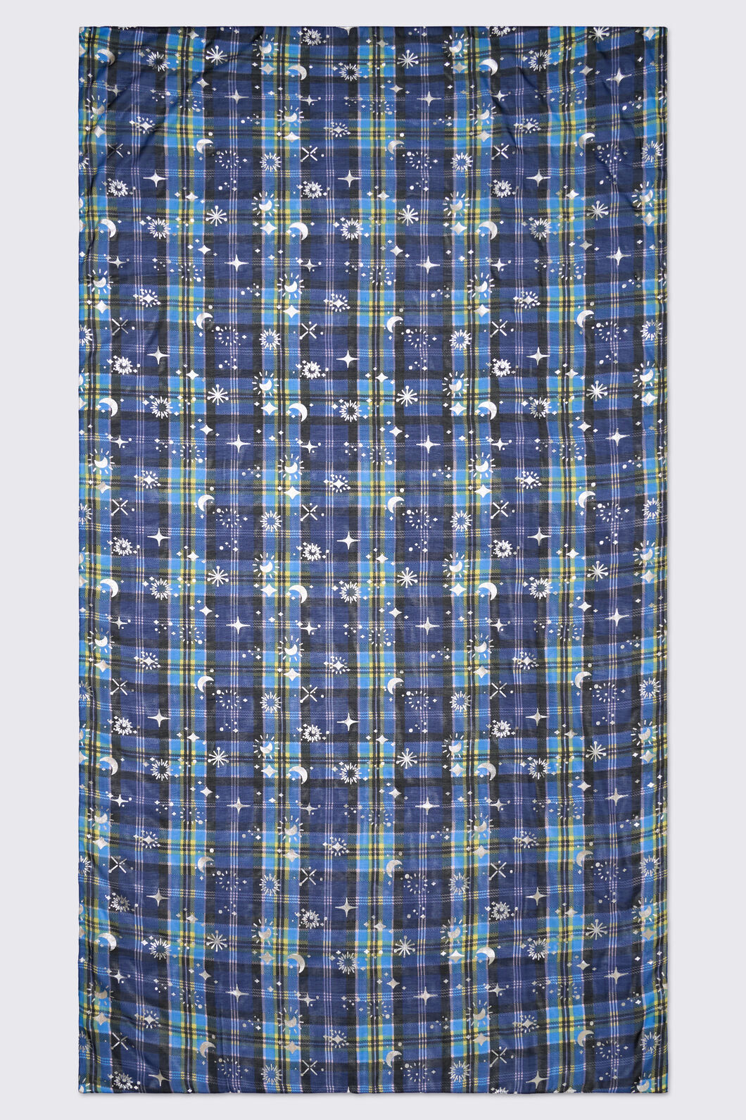 Dangerfield - Stellar Tartan Foil Scarf - midnight