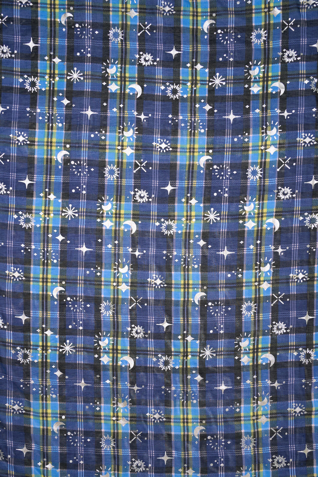 Dangerfield - Stellar Tartan Foil Scarf - midnight