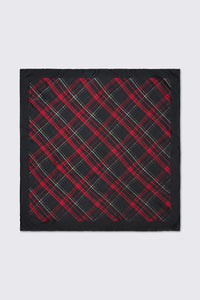 Dangerfield - Treasured Tartan Satin Scarf - black
