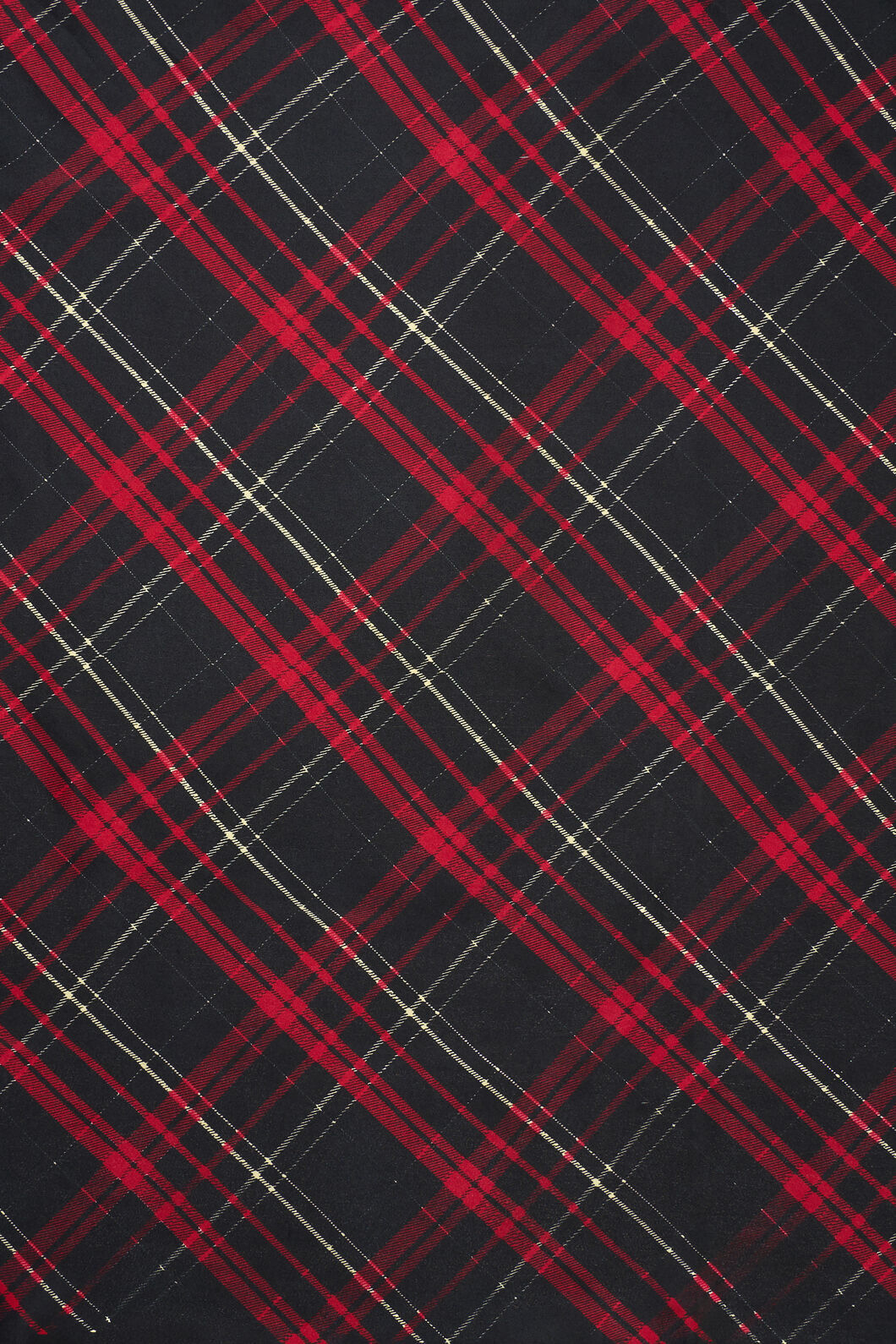Dangerfield - Treasured Tartan Satin Scarf - black