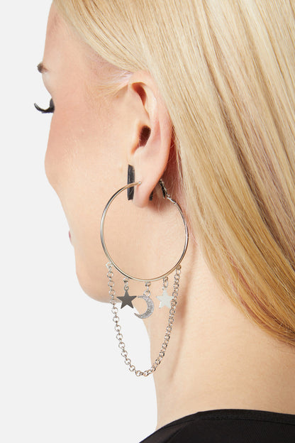 Dangerfield - Starlight Hoop Earrings - silver