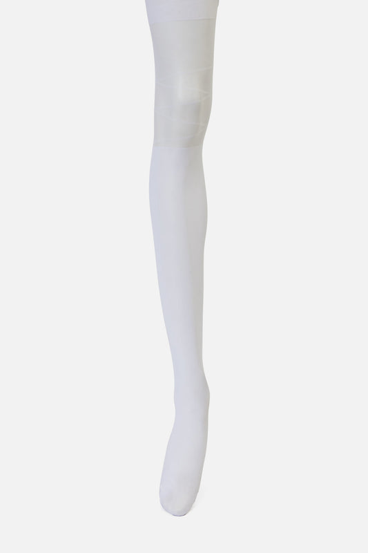 Dangerfield - Garter Look Tights - white