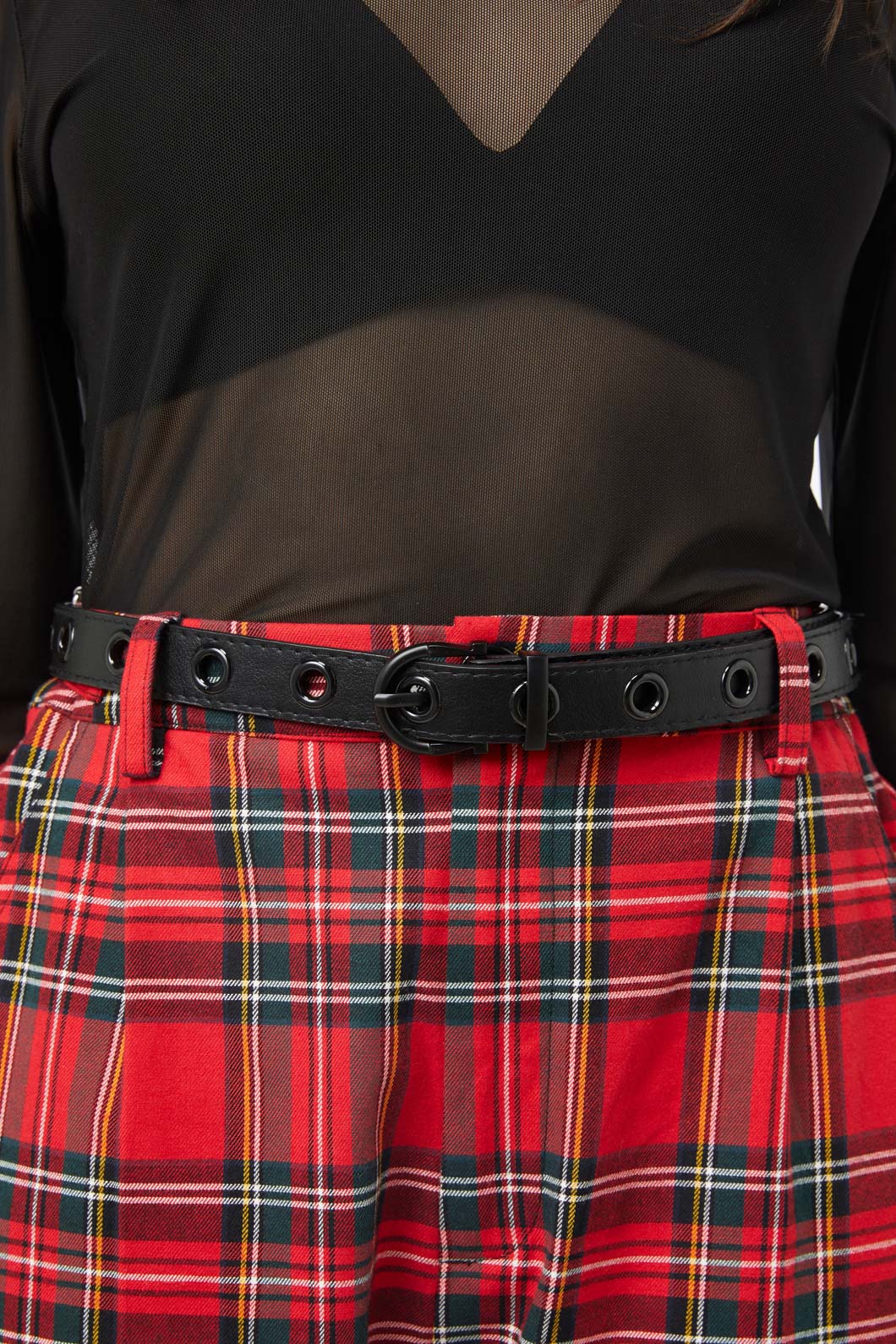 Dangerfield - Narrower Eyelet Belt - black