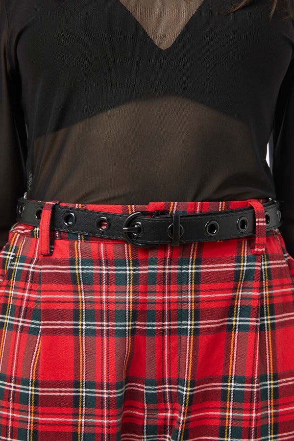 Dangerfield - Narrower Eyelet Belt - black