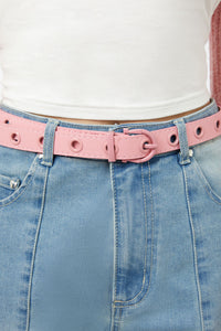 Dangerfield - Narrower Eyelet Belt - pink