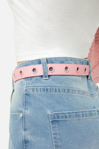 Dangerfield - Narrower Eyelet Belt - pink