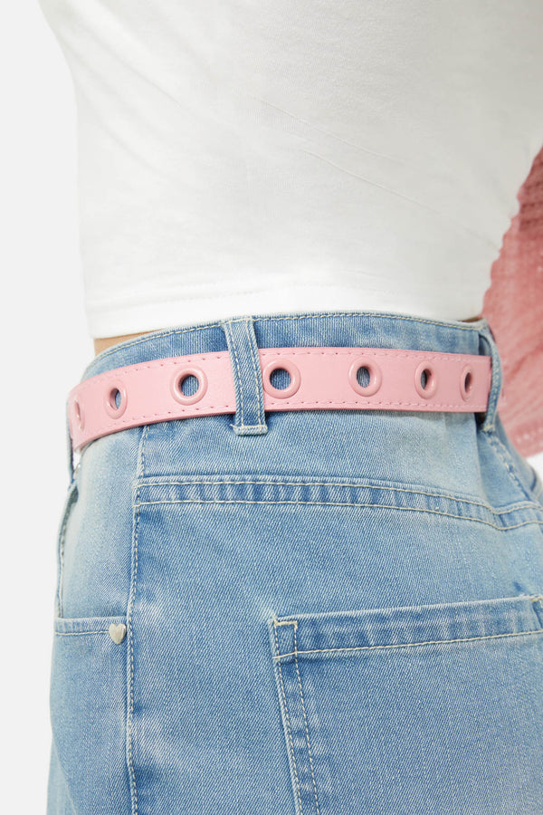 Dangerfield - Narrower Eyelet Belt - pink