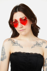 Dangerfield - Red Devil Glasses - red
