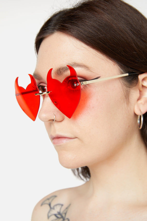 Dangerfield - Red Devil Glasses - red