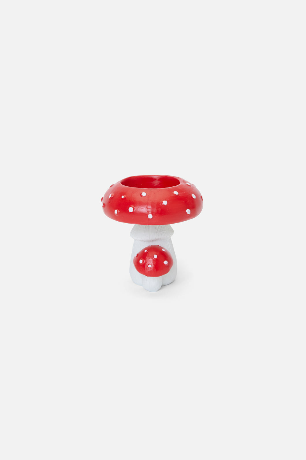 Dangerfield - Mushroom Tealight Candle Holder - red-white