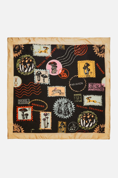 Dangerfield - Old Postal Satin Scarf - black