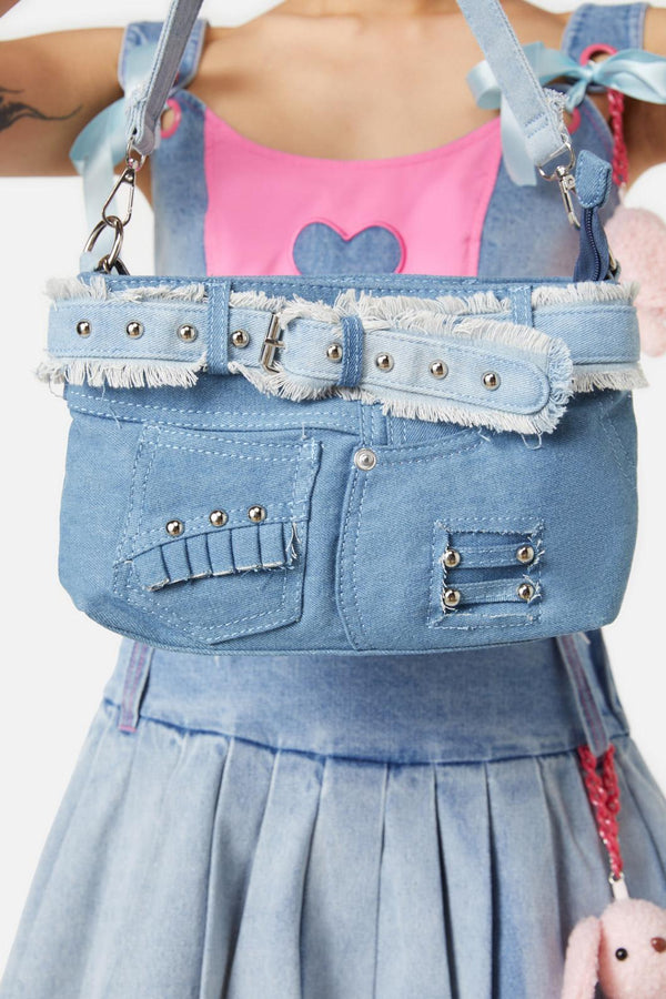 Dangerfield - Distressed Denim Bag - denim