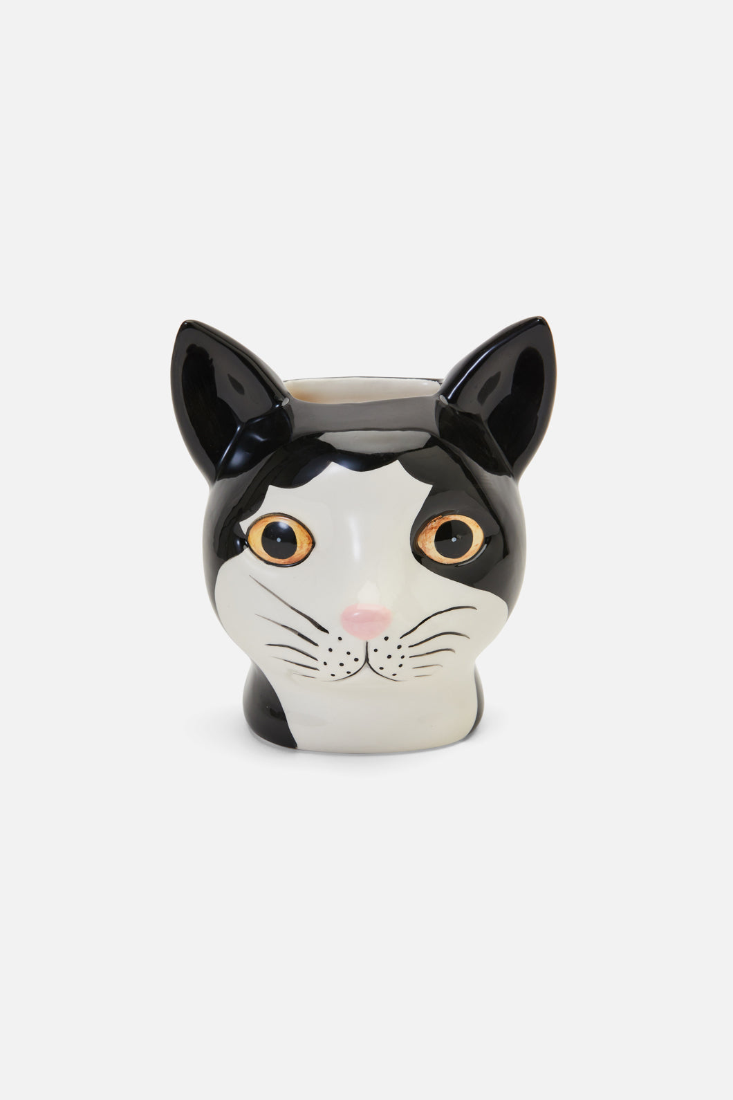 Dangerfield - Cat Vase - black-white