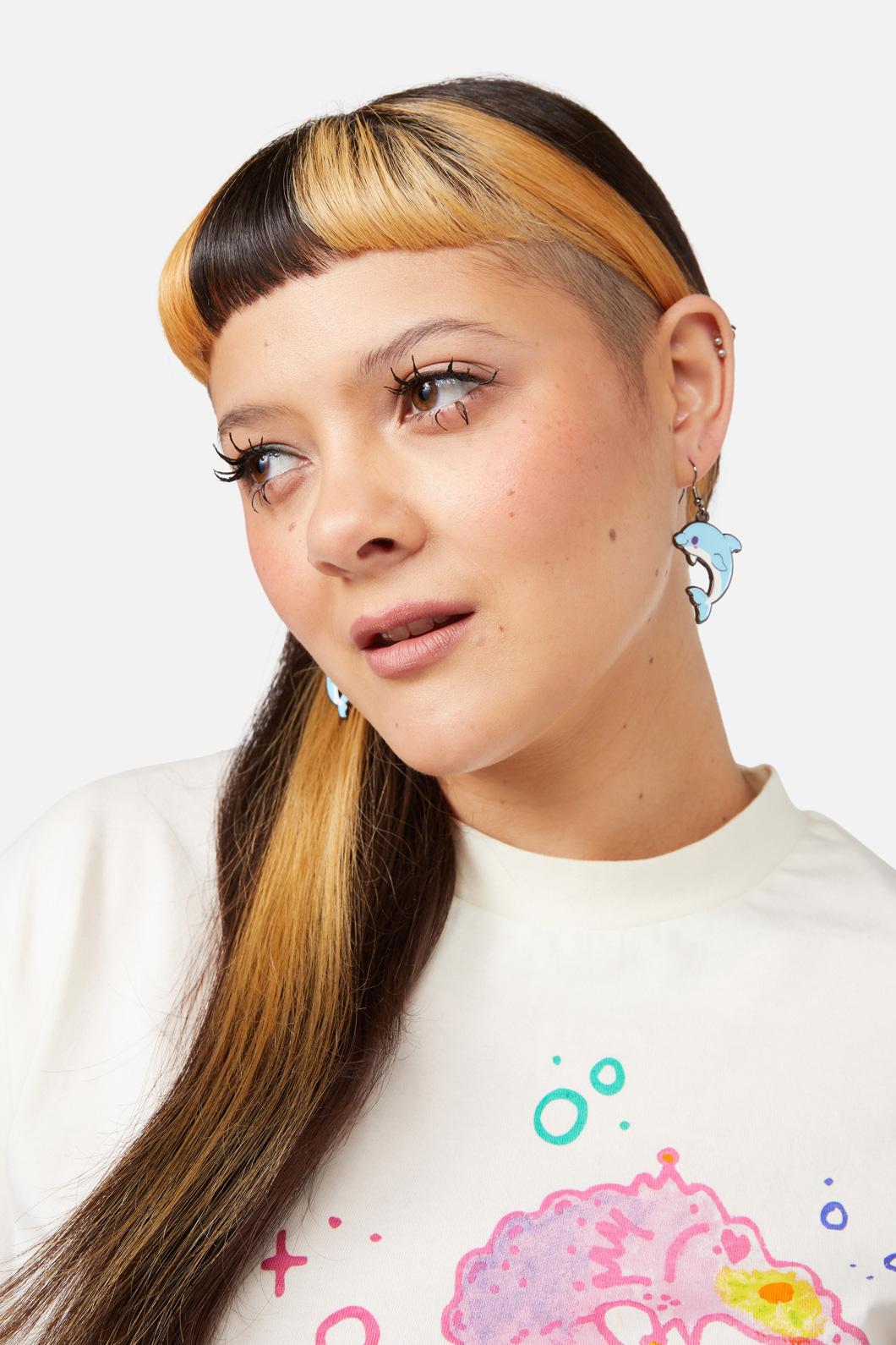 Dangerfield - Dolphin Pod Earring - blue