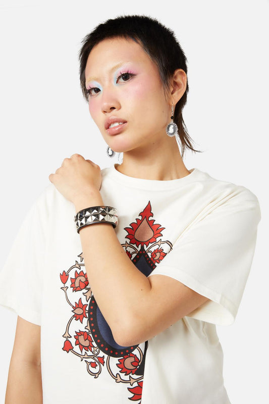 Dangerfield - Double Flat Stud Cuff - black