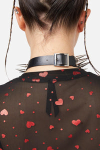 Dangerfield - Double Spike Choker - black