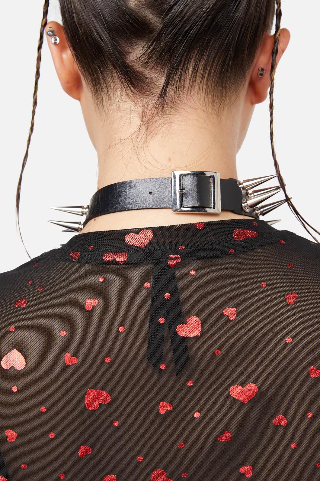 Dangerfield - Double Spike Choker - black