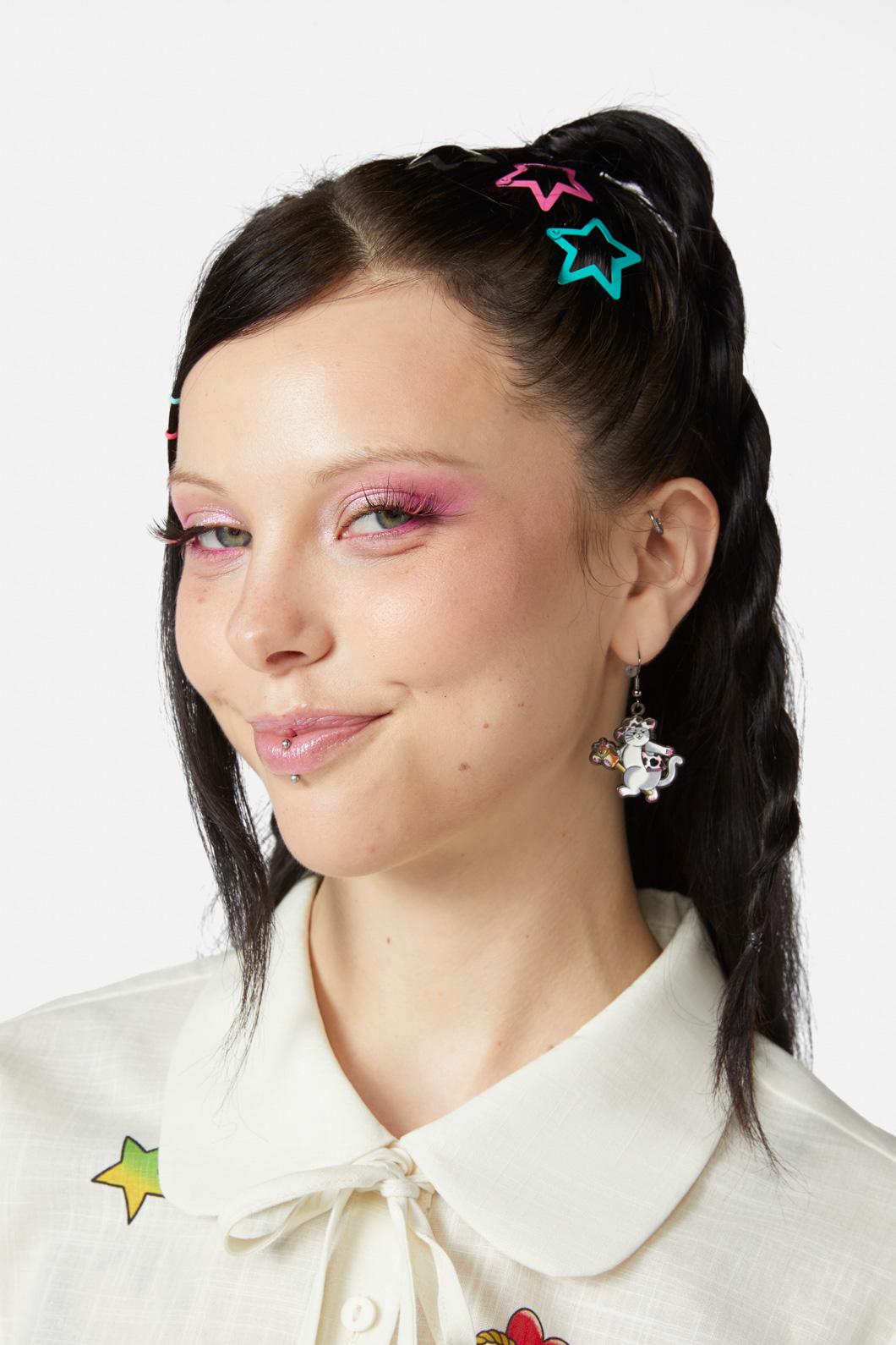 Dangerfield - Ranch Cat Earrings - multi