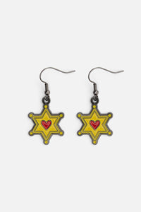 Dangerfield - Sheriff Earrings - mustard