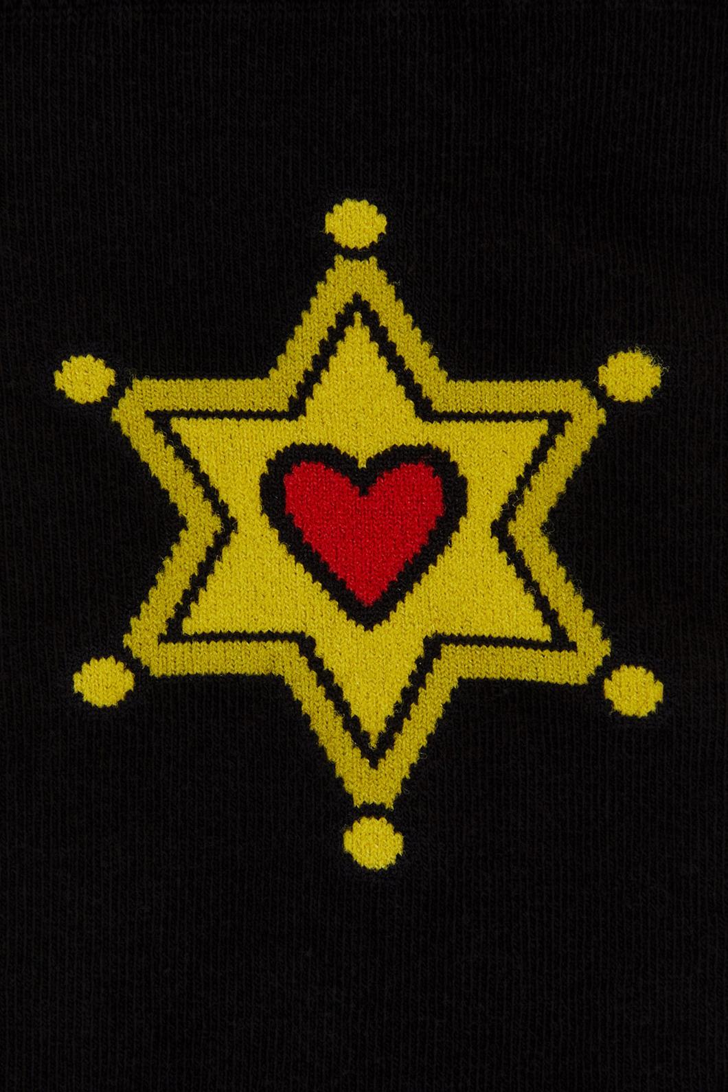 Dangerfield - Meowdy Badge Socks - black