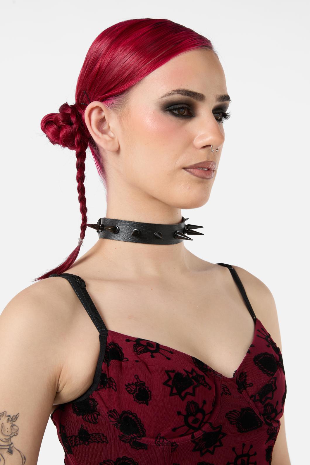 Dangerfield - Black Spike Choker - black