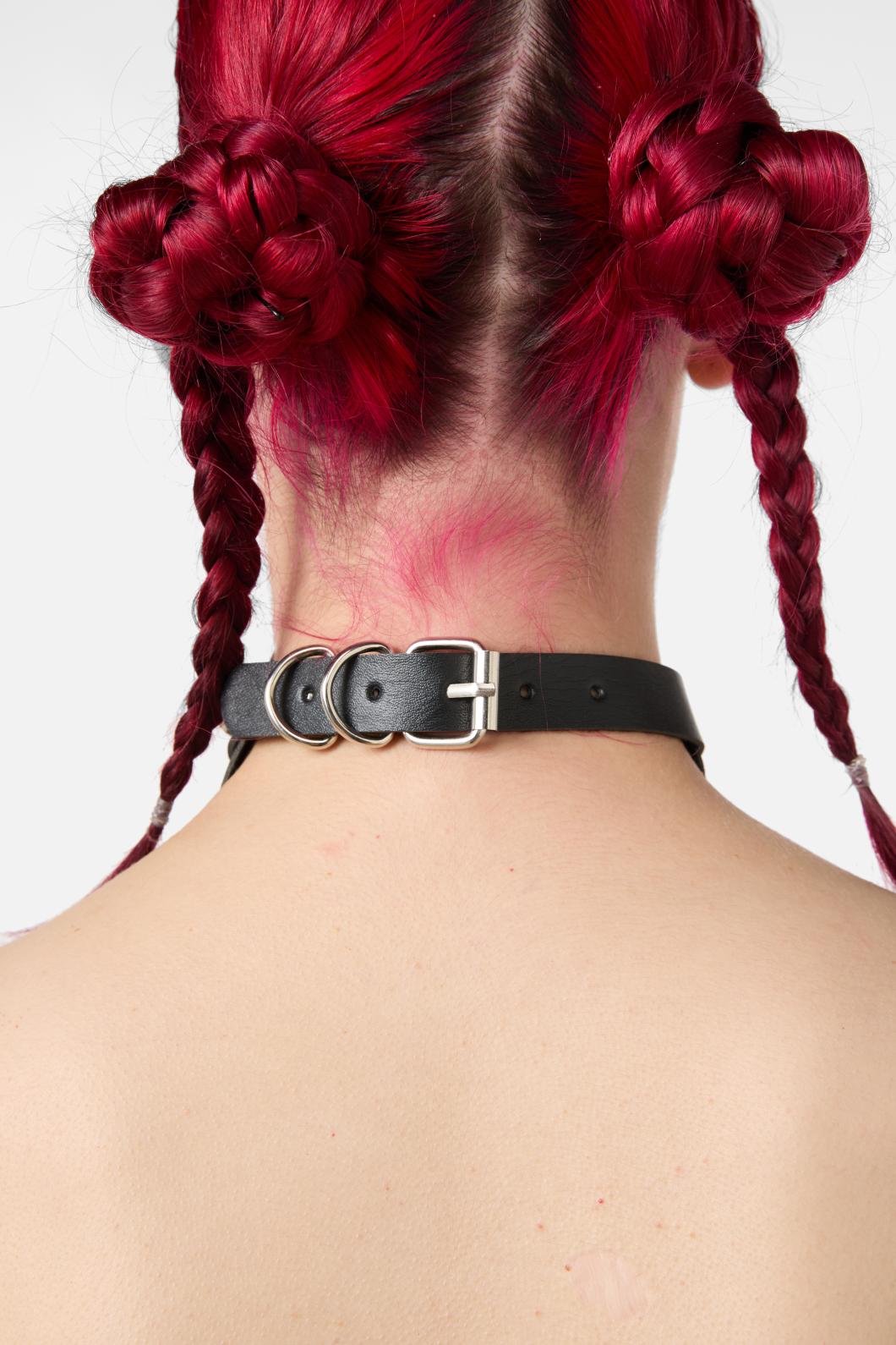 Dangerfield - Ring Spike Choker - black