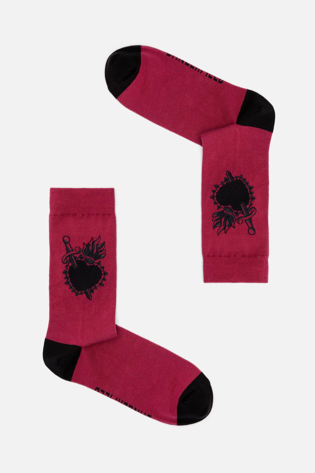 Dangerfield - Mercy Socks - dark-red