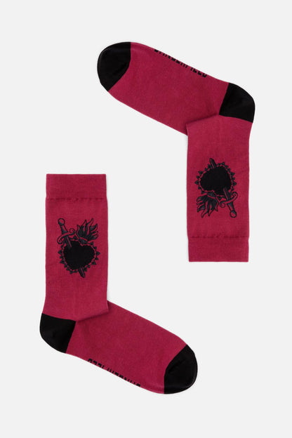 Dangerfield - Mercy Socks - dark-red