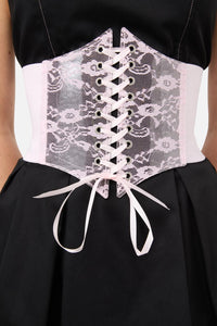 Dangerfield - Lace Corset Belt - pink