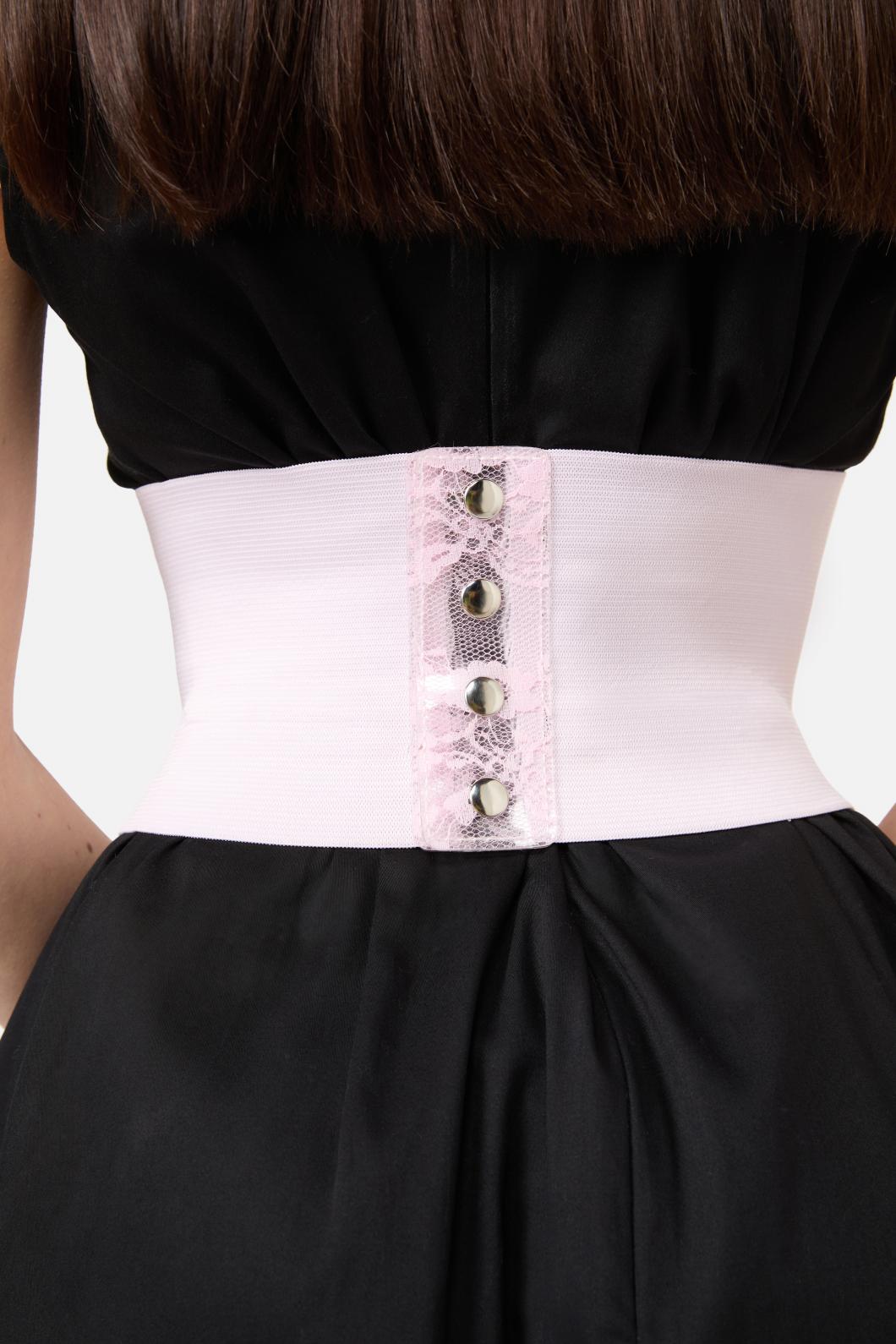 Dangerfield - Lace Corset Belt - pink