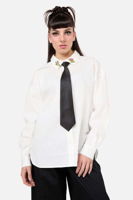 Dangerfield - Black Satin Tie - black